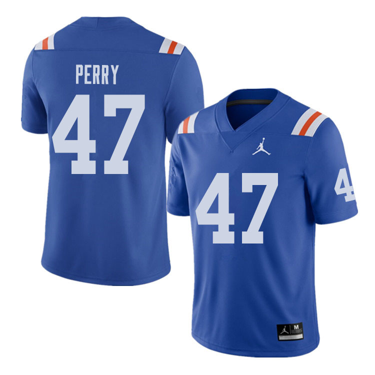 Jordan Brand Men #47 Austin Perry Florida Gators Throwback Alternate College Football Jerseys Sale-R